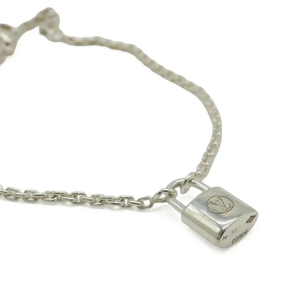 LOUIS VUITTON Silver Lockit Charm Bracelet - Picture 3 of 6